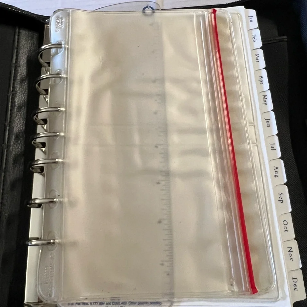 Franklyn Covey Planner Sleek and stylish black leather Planner